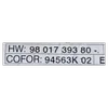 Citroen C4 Cactus  1.6 HDI  EURO VI  14-18   kapacitator  START-STOP  9801739380   94563K02