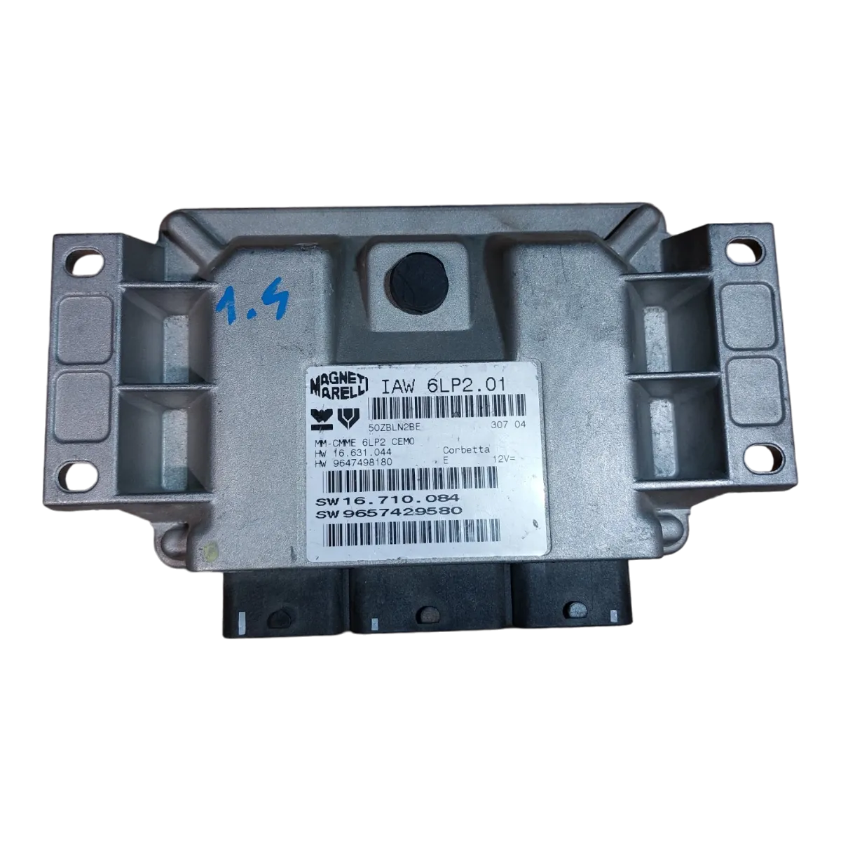 Peugeot 307 1.4 16V  04-09   računalo-centrala motora  9647498180   9657429580   IAW6LP201