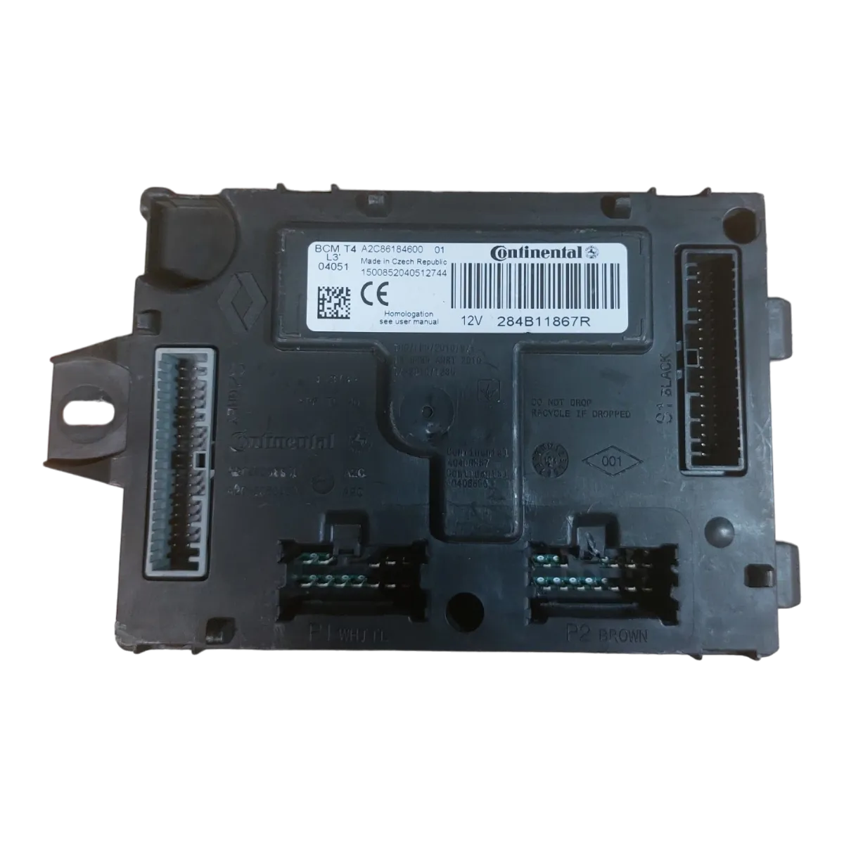 Renault Clio III 1.5 DCI  05-12  BCM modul  284B11867R   A2C86184600