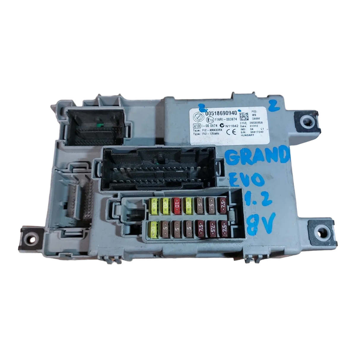 Fiat Punto Grande  Evo 1.2i  09-15   unitarnja kutija osigurača  518690940