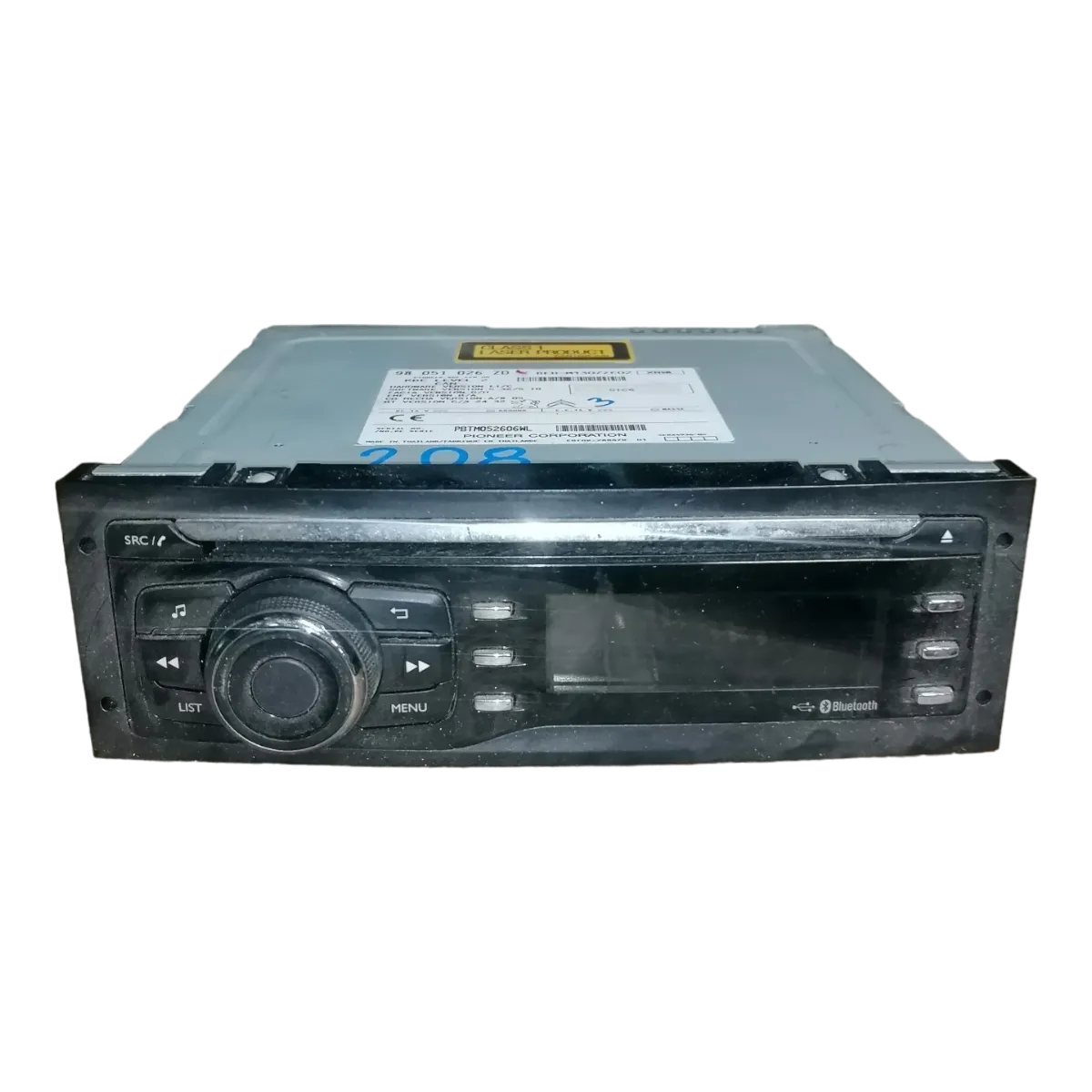 Peugeot 208   12-19     CD/radio     98051026ZD   DEH-M1307ZC02