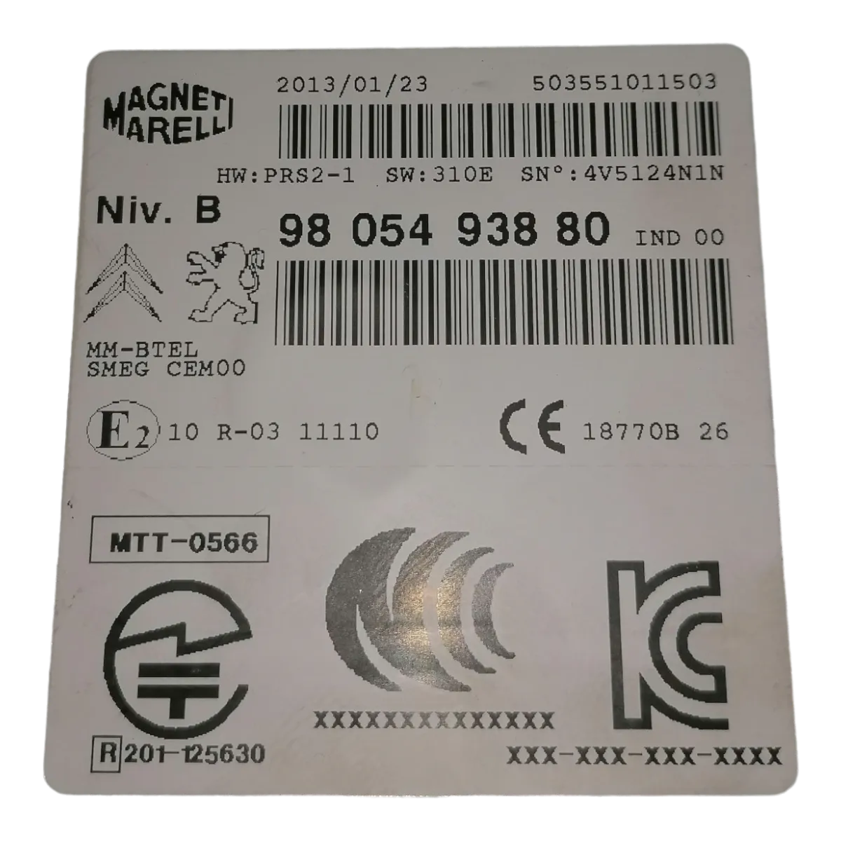Peugeot 208  12-19     navigacija/radio     9805493880   503551011503