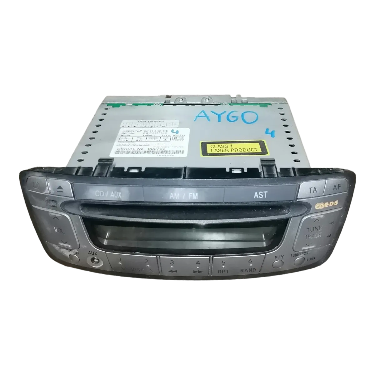 Toyota Aygo   05-14     CD/radio    86120-0H010   CQ-MS0570LC