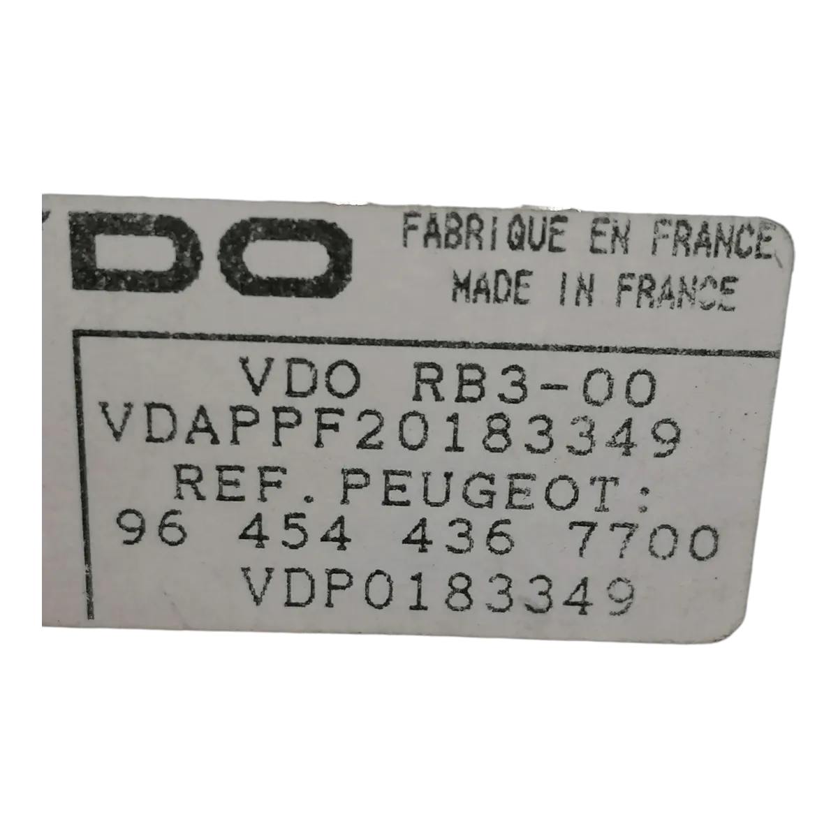 Peugeot  307  00-09      kazetofon/radio      964544367700