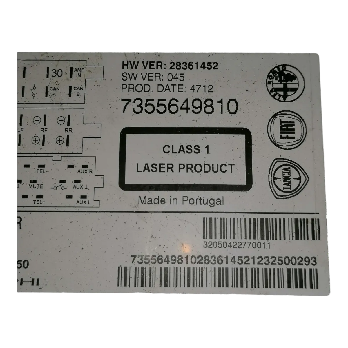 Fiat Punto Grande   05-15     CD/radio     7355649810   28361452