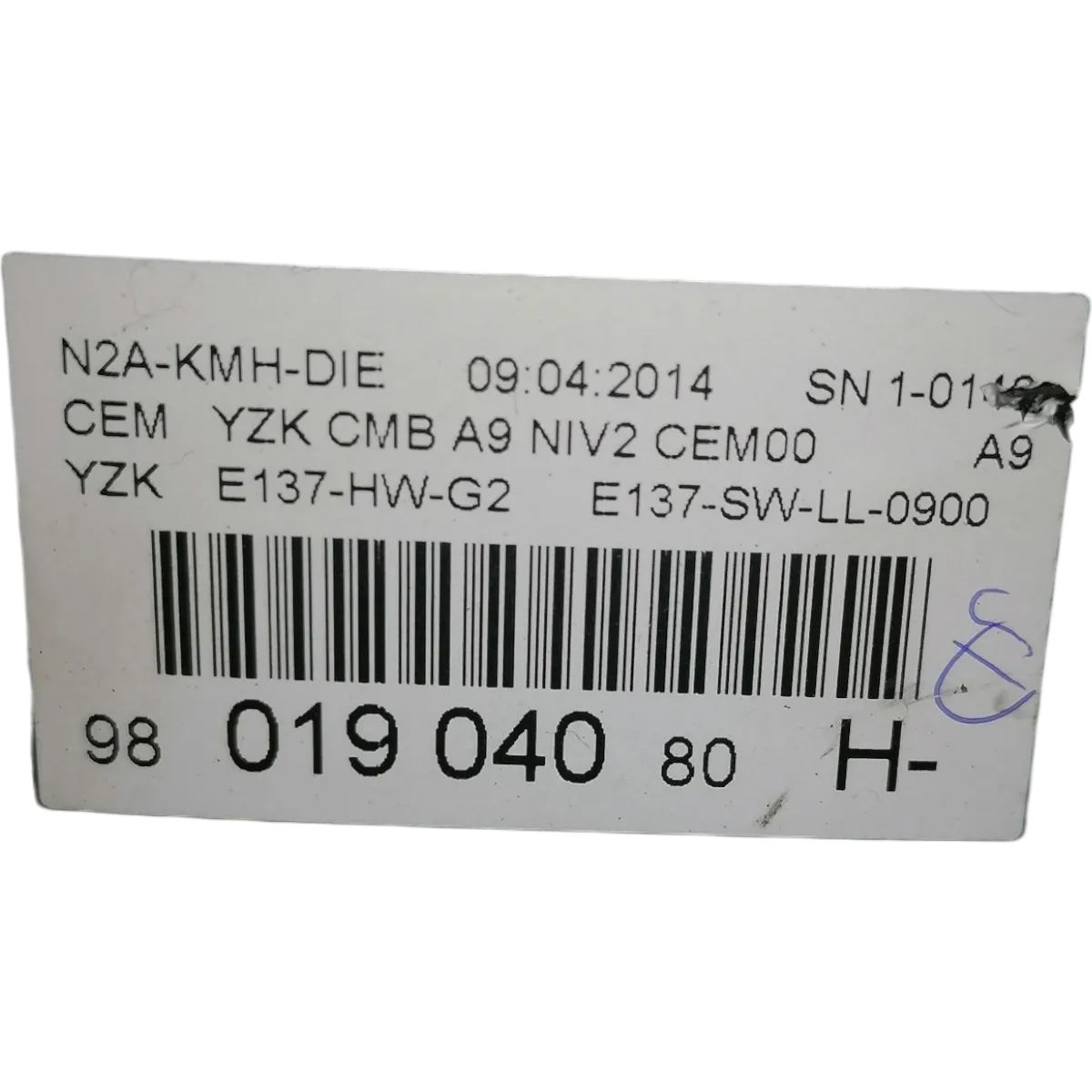 Peugeot 208  12-15    kilometar sat/brzinomjer    9801904080