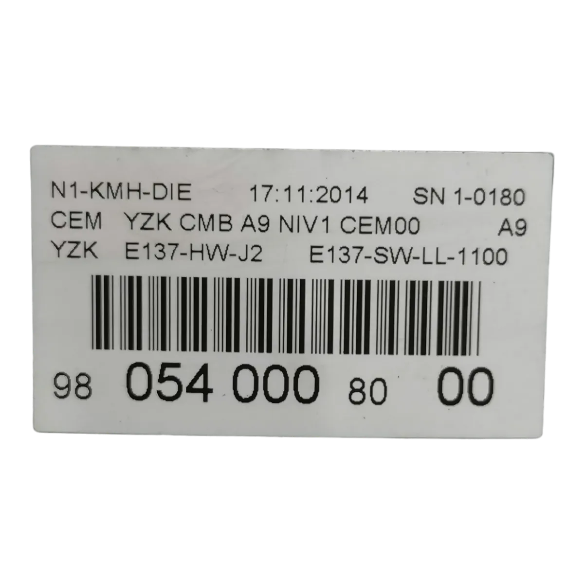 Peugeot 208 12-19   kilometar sat/brzinomjer    9805400080