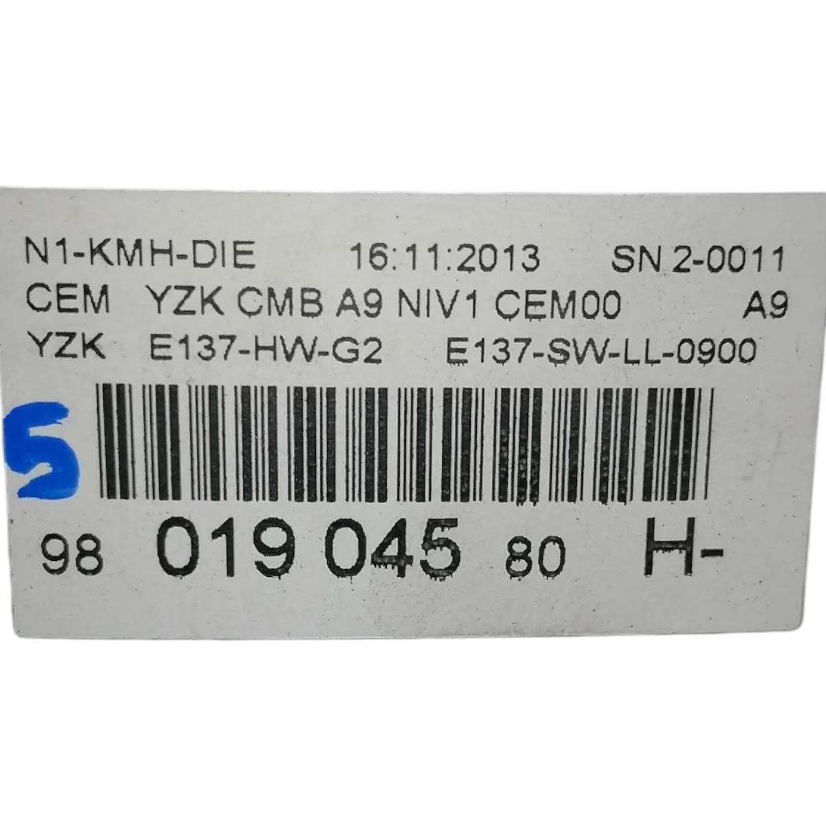 Peugeot 208  12-19   kilometar sat/brzinomjer    9801904580