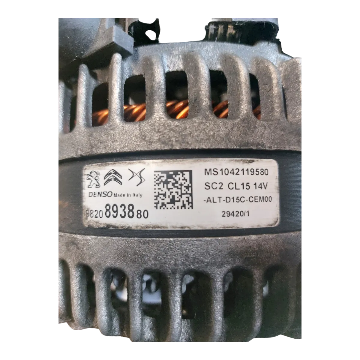 Peugeot 3008 P84 1.5 HDI 16-    alternator   9820893880