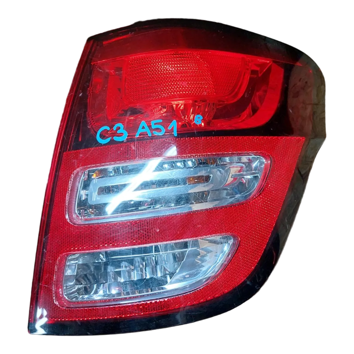 Citroen C3 A51 09-13 lampa zadnja desna vanjska 9673805280