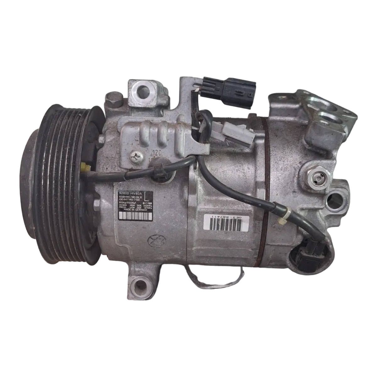 Nissan Qashqai  1.3 TCE   13-21  kompresor klime    92600HV80A   6SBH14C   GE447140-7100