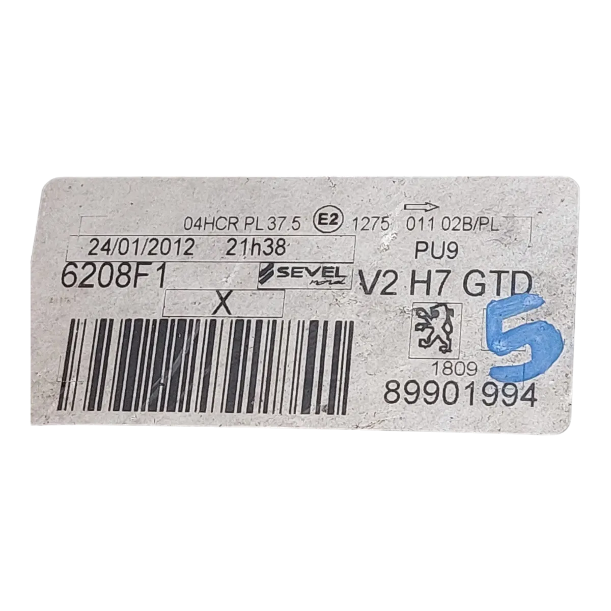 Peugeot 807 06- far prednji lijevi  6208F1   89901994