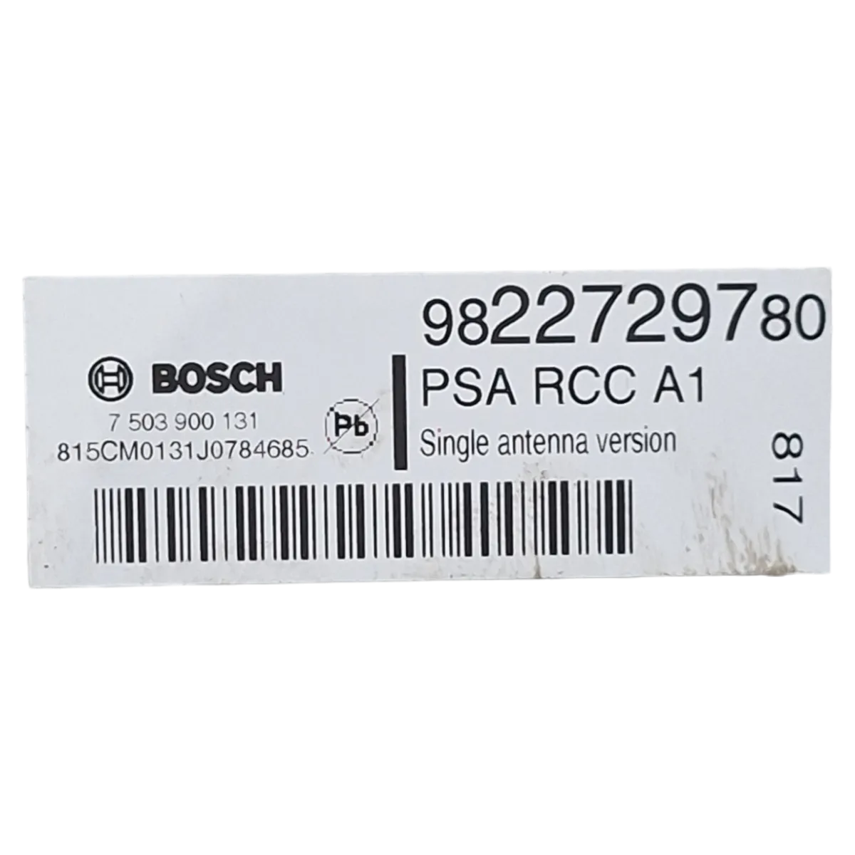 Peugeot 208 12-19   radio/CD   9822729780   7503900131