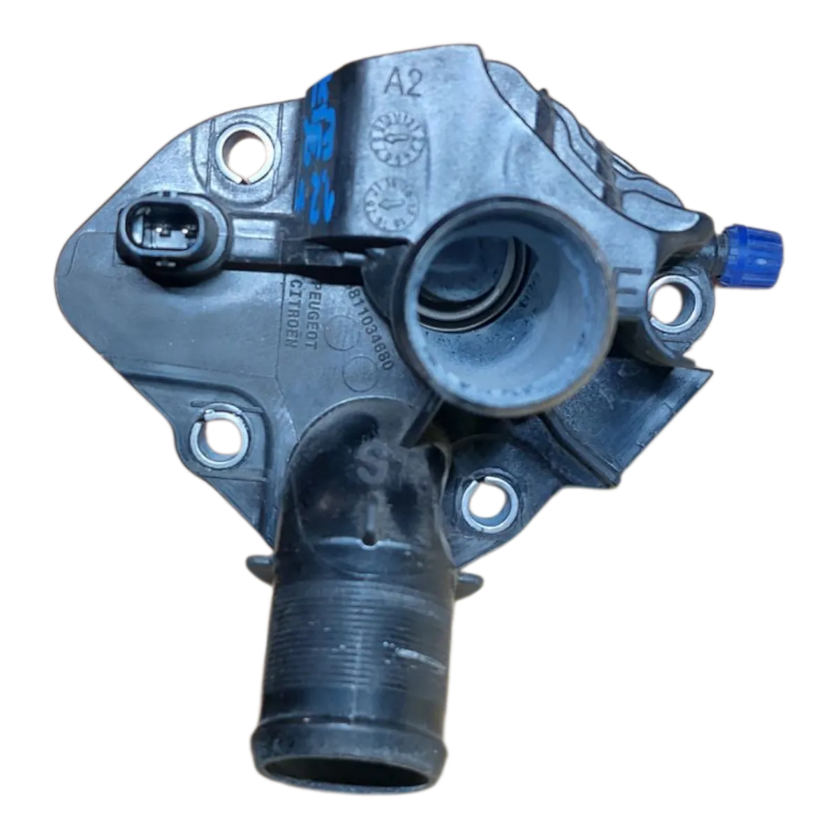 Citroen C3 B618 1.2 VTI 16-   termostat - kučište  9811034680