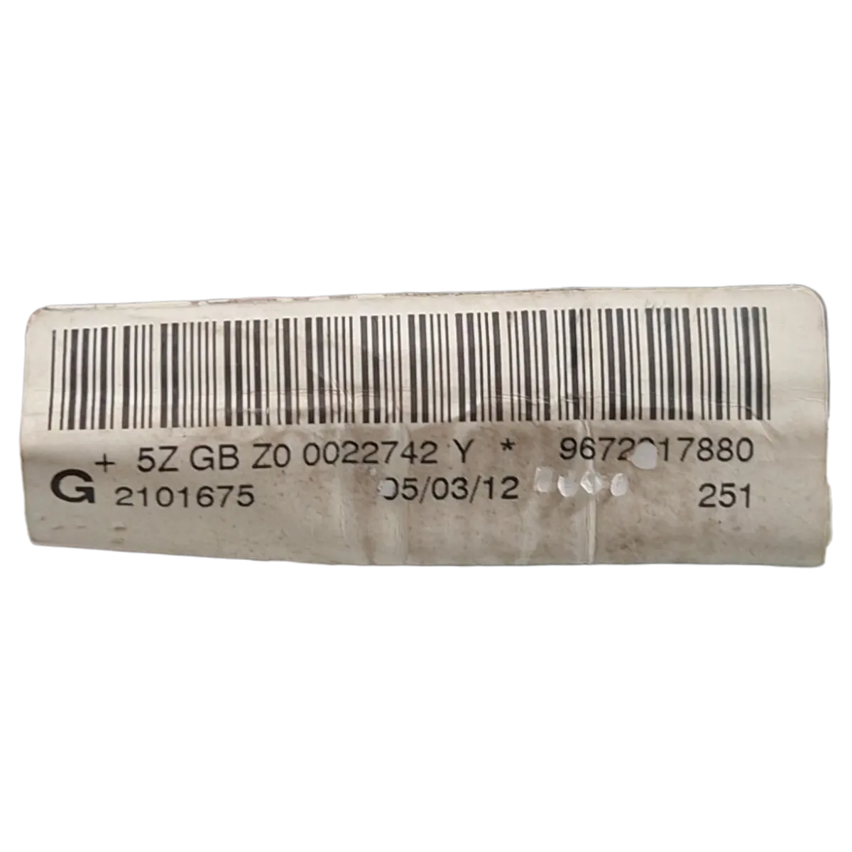 Peugeot 208  12-19  zračna zavjesa lijeva    9672917880