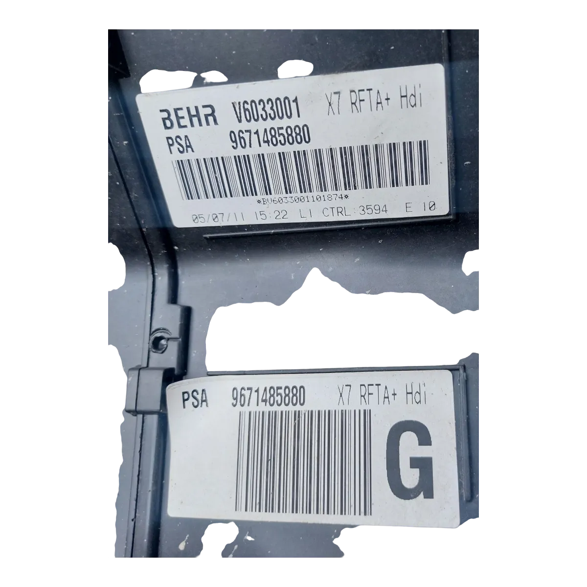 Citroen  C5 III  X7    07-19   ventilacijska kutija automat. klima   9671485880