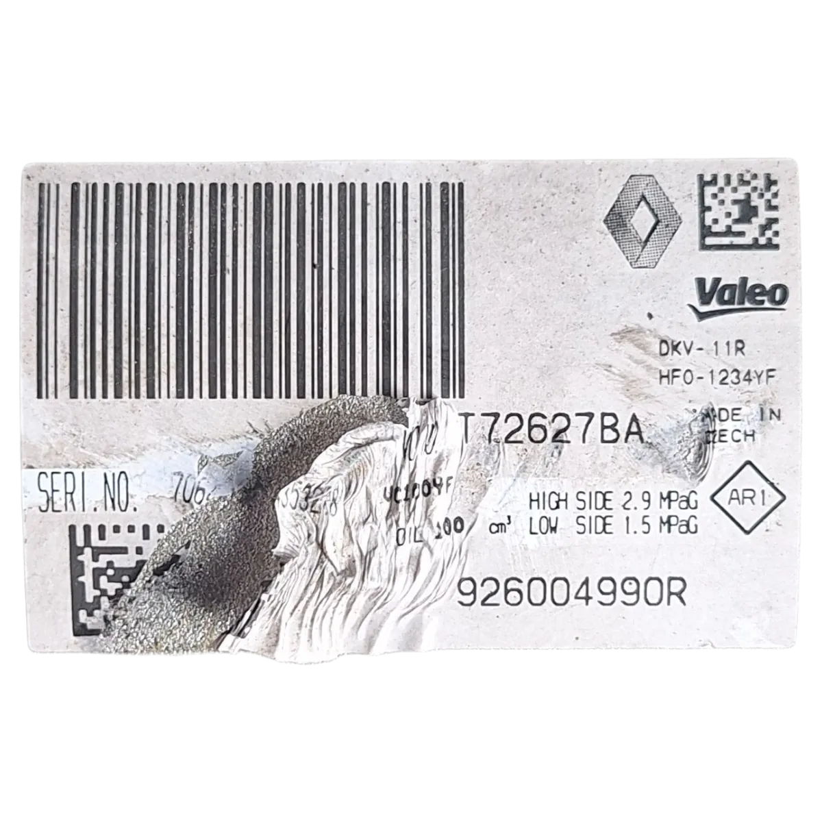 Renault Clio IV 1.5 DCI  12-20   kompresor klime    926004990R