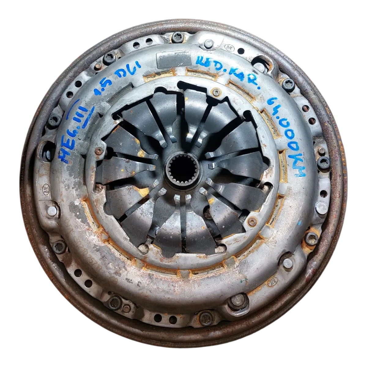 Renault Megane III 1.5 DCI  08-16   zamašnjak dvomaseni / korpa , lamela  123108982R 123002685R  123003948R 123006354R  64.000km