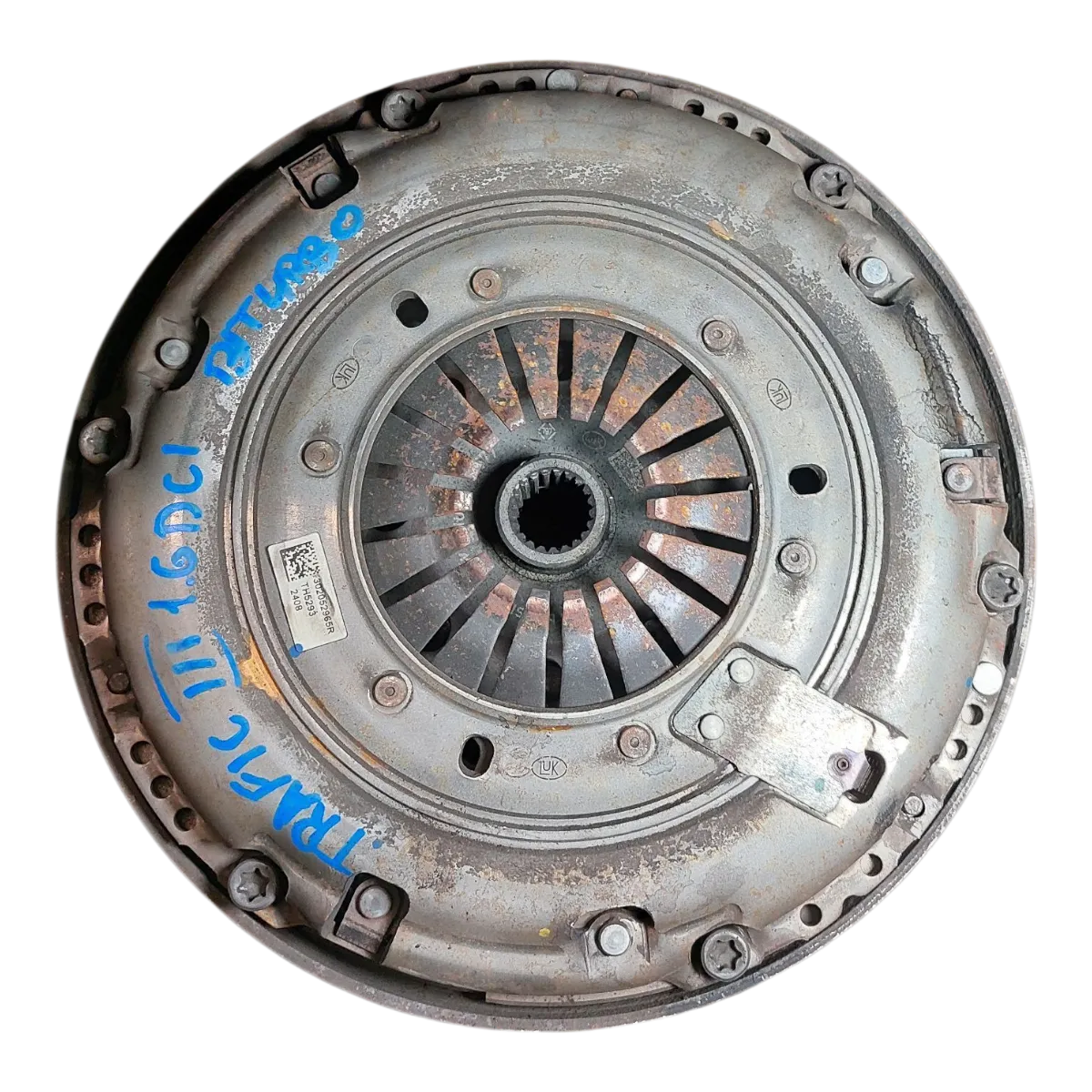 Renault Trafic III 1.6 DCI 14-  zamašnjak dvomaseni / korpa , lamela  123107183R  123000636R  123007270R  302105151R