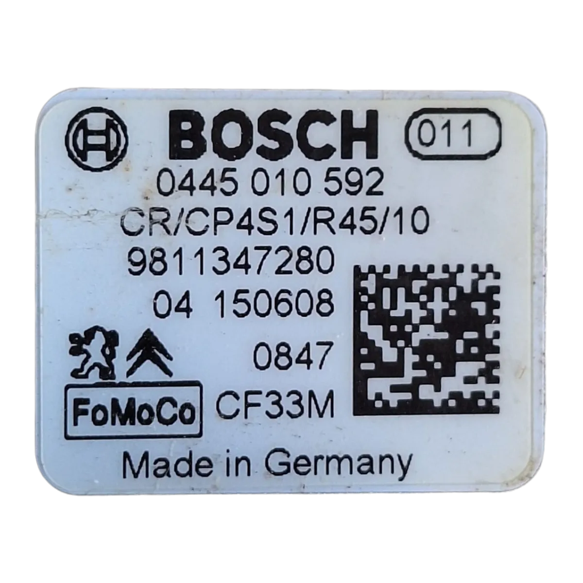 Ford  C-Max II  10-19  1.5 TDCI   visokotlačna pumpa goriva    0445010592   9811347280