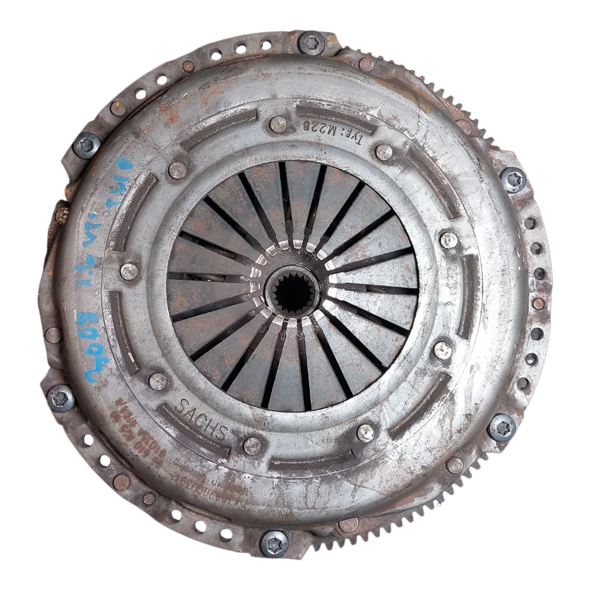 Peugeot  3008 1.6 VTI   09-16  zamašnjak jednomaseni/ korpa ,lamela V7552305 0532S0