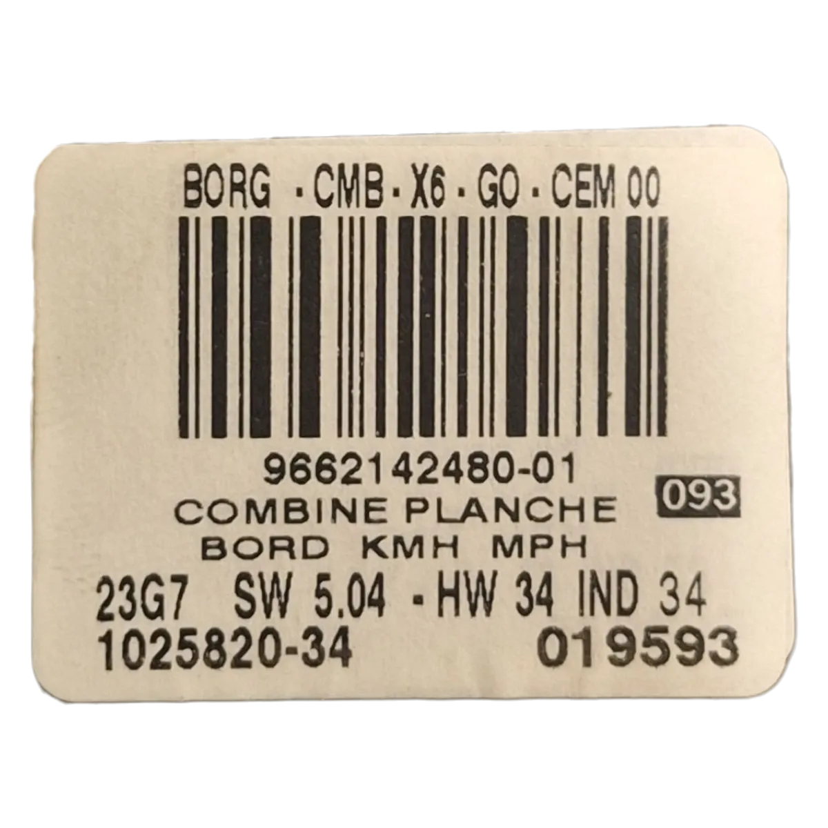 Citroen C6   05-12   kilometar sat/ brzinomjer    9662142480   REPARIRAN