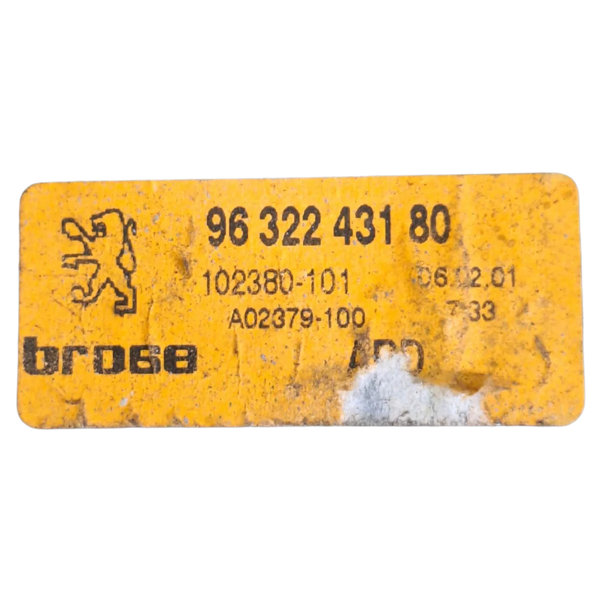 Peugeot 607  00-11  podizač stakla zadnji desni    9632243180  102380101  A02379100