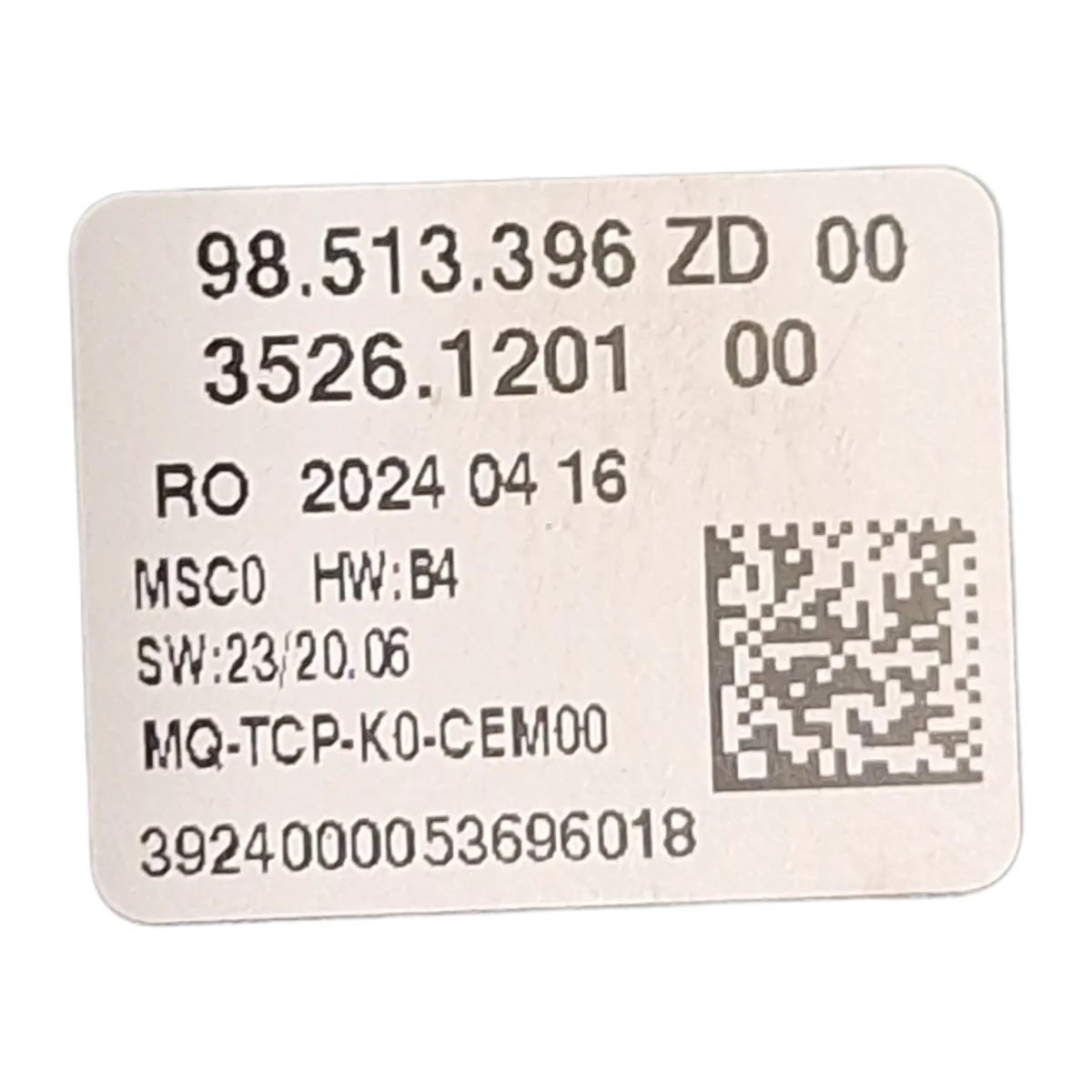 Peugeot  Expert IV  redesign 23-     display    98513396ZD