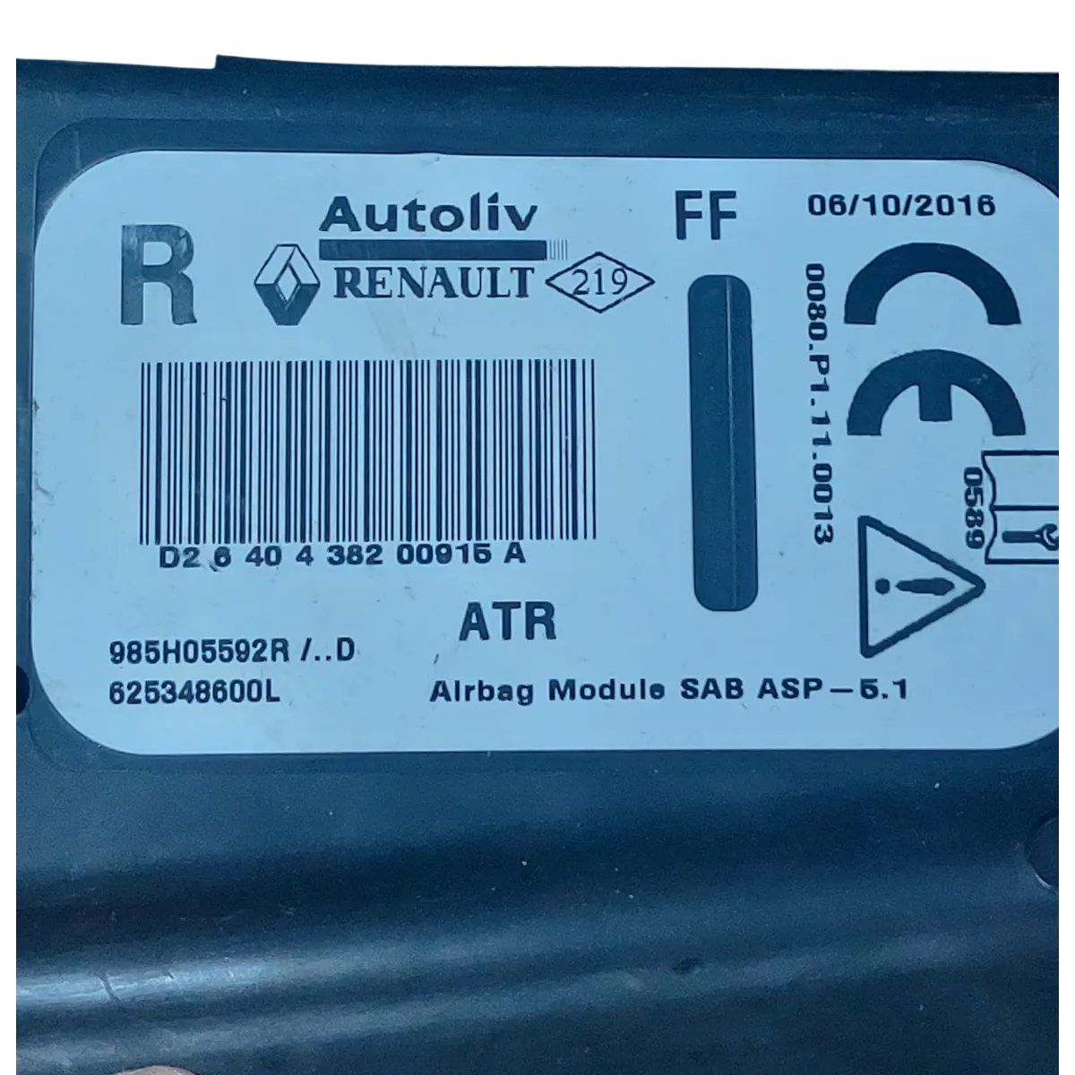 Renault Clio IV 12-20 airbag/ zračni jastuk sjedala desni 985H05592R   625348600L