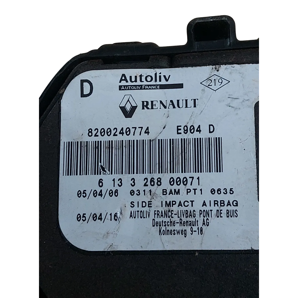 Renault Espace IV 02-15 airbag/ zračni jastuk sjedala desni   8200240774