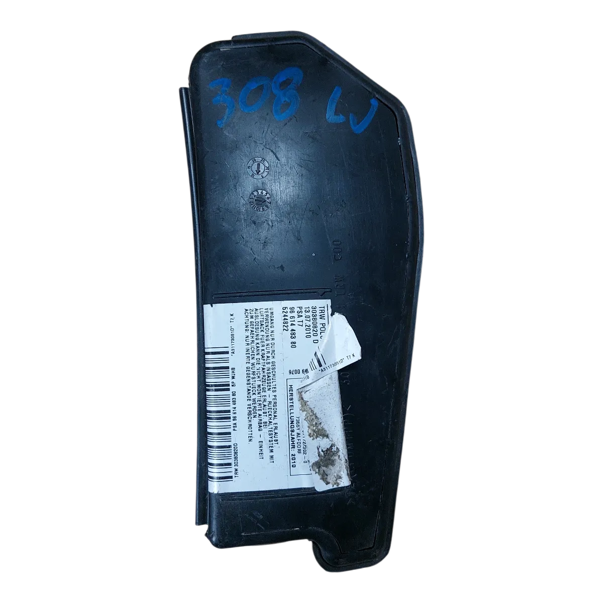 Peugeot 308   07-13   airbag/ zračni jastuk sjedala lijevi   9661448380