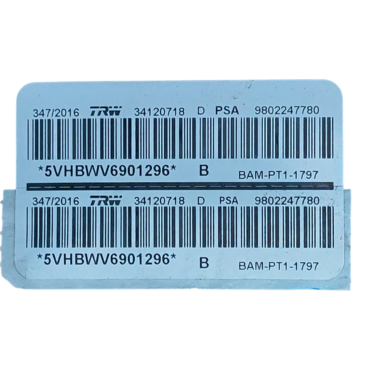 Peugeot 208 12-19   airbag/ zračni jastuk sjedala lijevi  9802247780