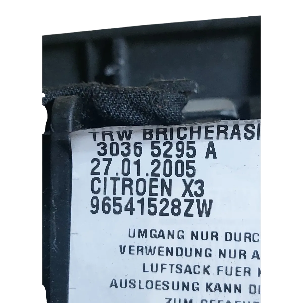 Citroen C5   01-08 airbag/ zračni jastuk sjedala lijevi 96541528ZW