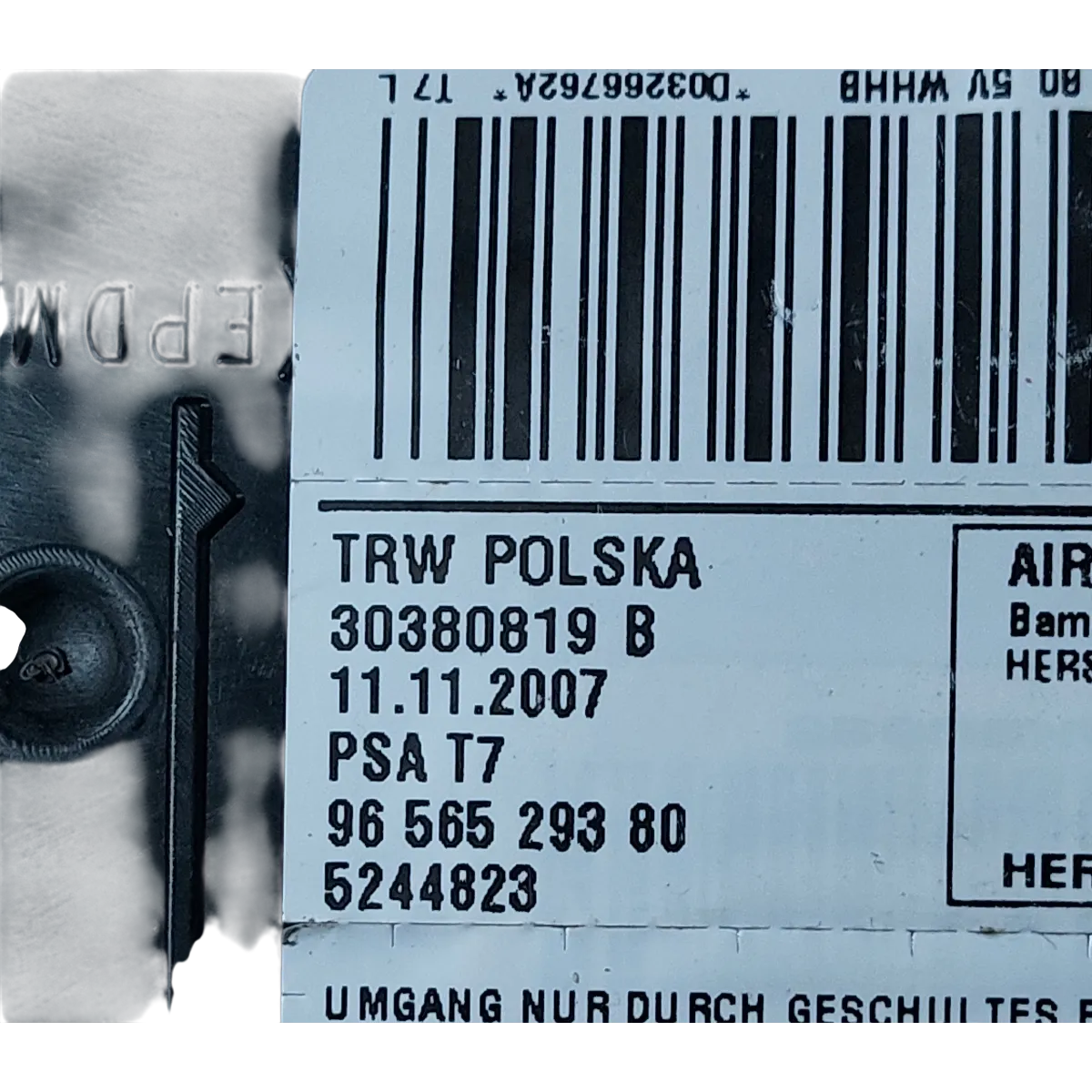 Peugeot 308   07-13   airbag/ zračni jastuk sjedala desni  9656529380