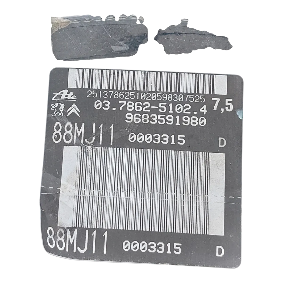 Peugeot 407 04-10   servo bubanj/pojačivač sile kočenja  9683591980  88MJ11  03786251024