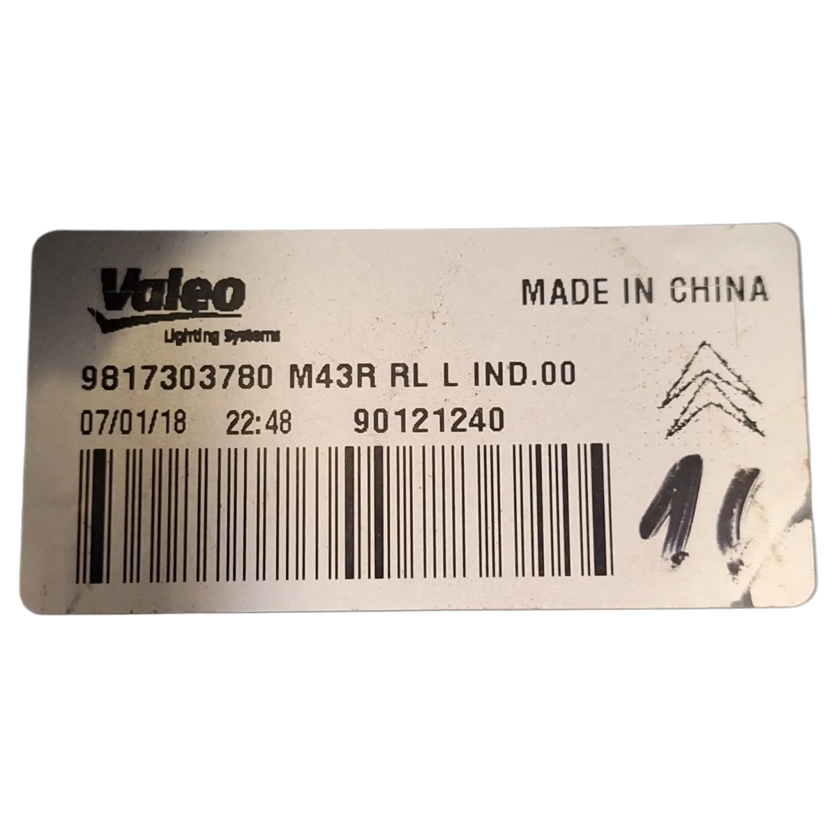 Citroen  C-Elysee  redesign  16-    lampa zadnja lijeva    9817303780