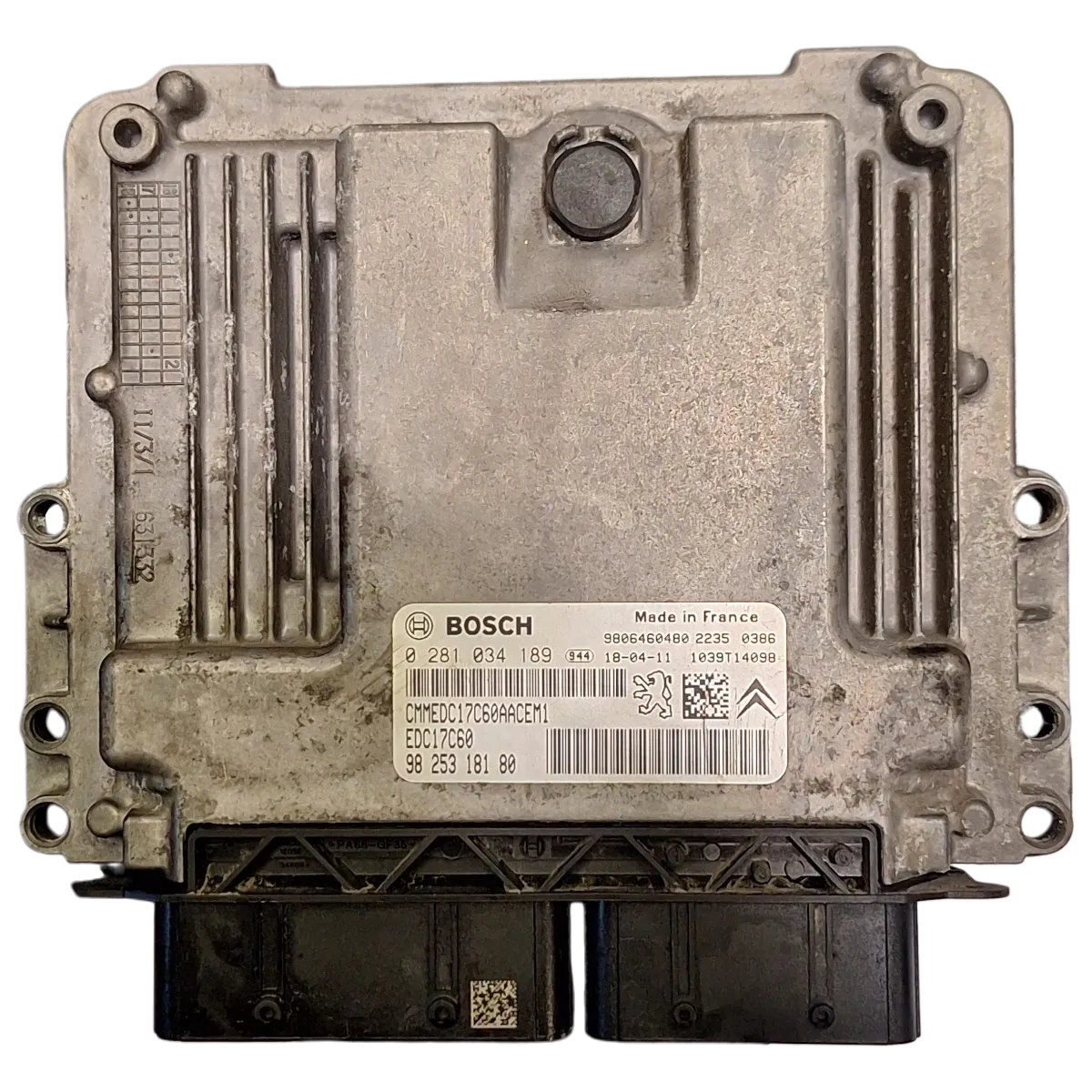 Citroen  C-Elysee   1.6 HDI  EURO VI  12-     ačunalo-centrala motora   0281034189  9825318180  9806460480