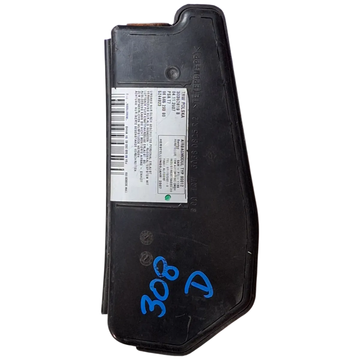 Peugeot 308   07-13   airbag/ zračni jastuk sjedala desni  9656529380