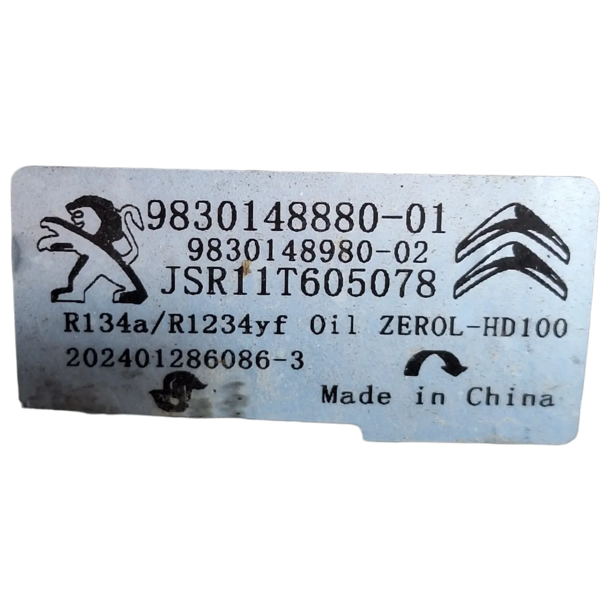 Peugeot Expert IV  1.5 HDI  16-   kompresor klime     9830148880  9830148980    15.000km