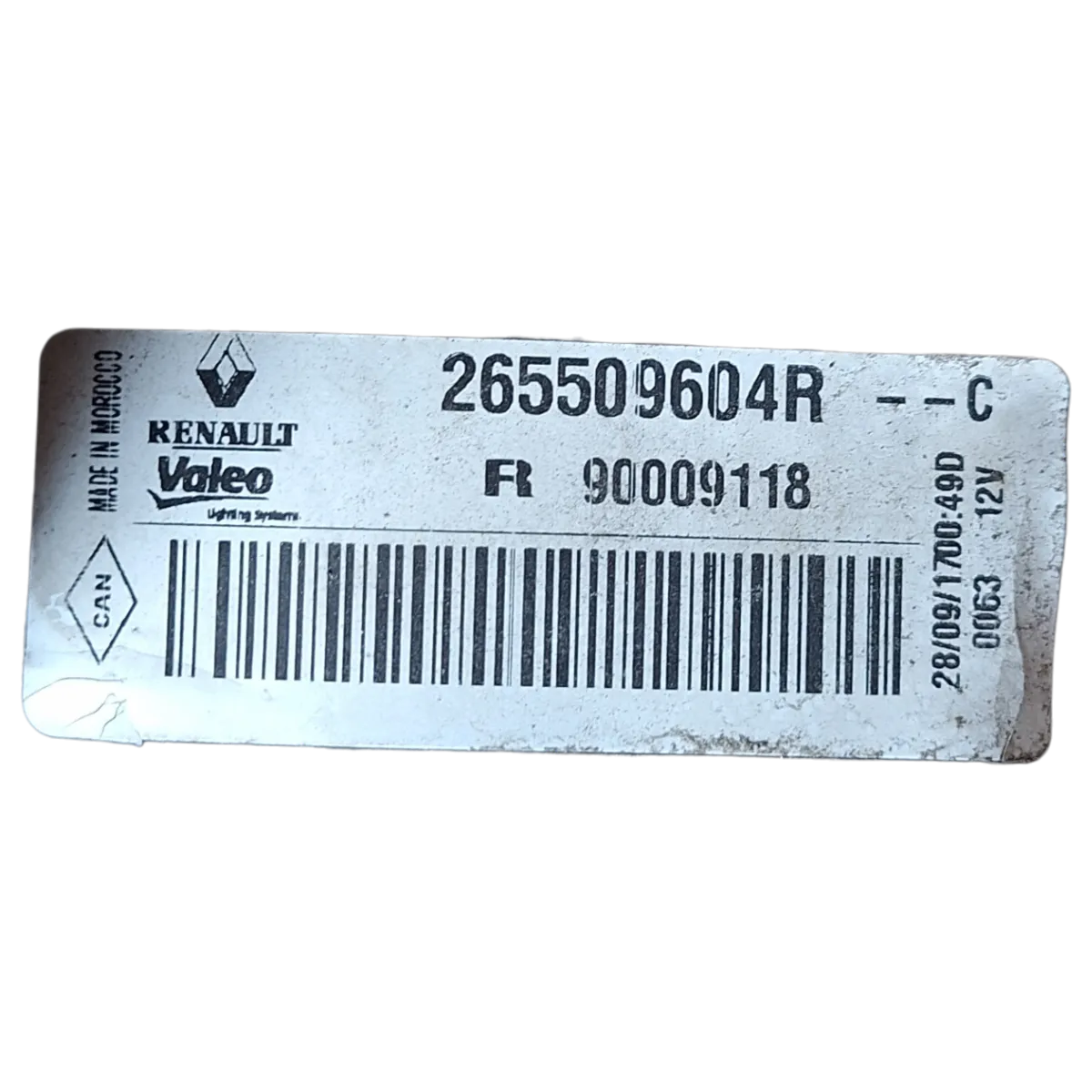 DacIa Dokker   12-21    lampa zadnja desna    265509604R
