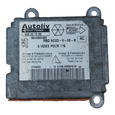 Peugeot 206 CC  00-08  centrala airbaga  9644903480   600237200