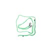 EXTRA LONG LINE - 2 dogs ( green ) - 390 cm