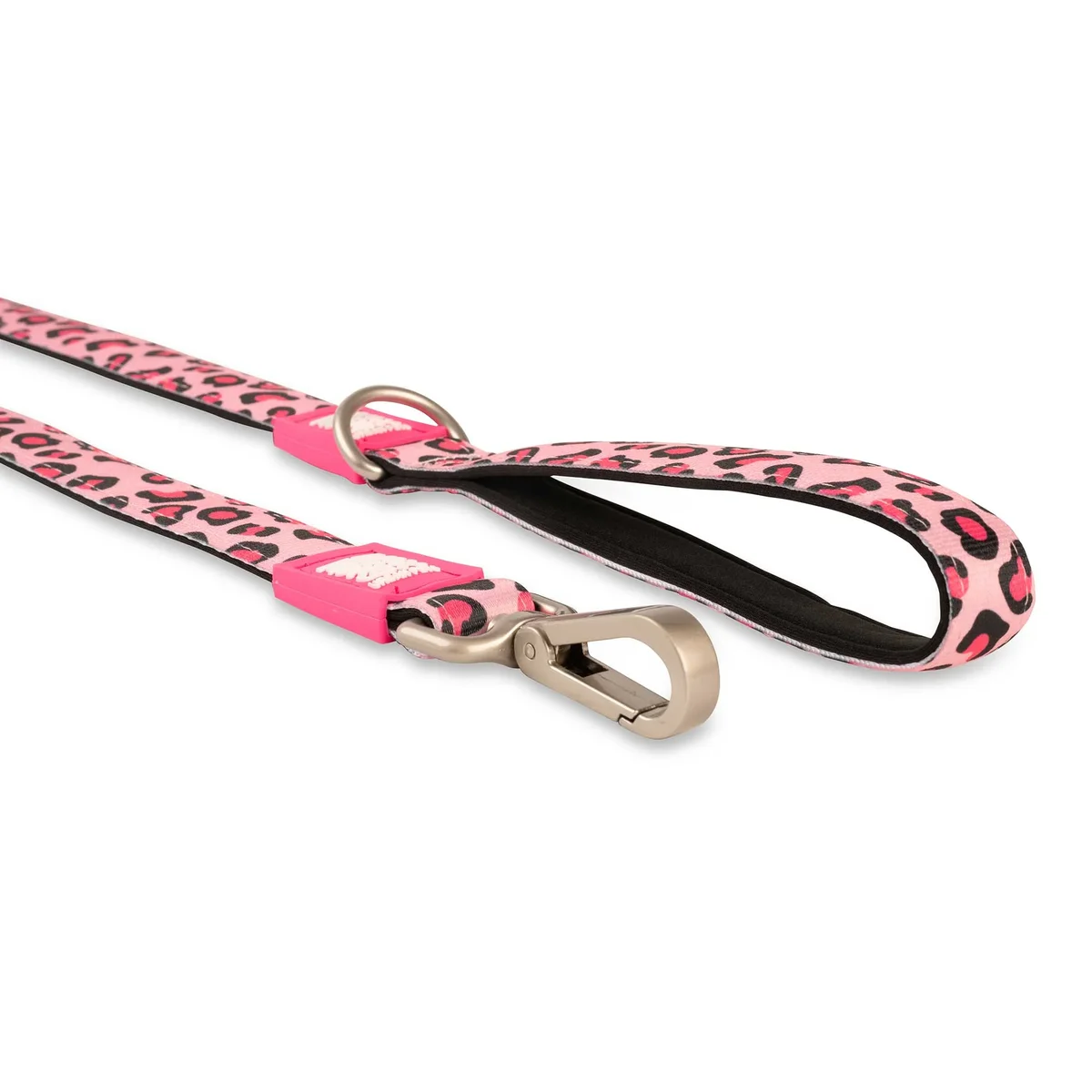 M&M SHORT LEASH LEOPARD PINK