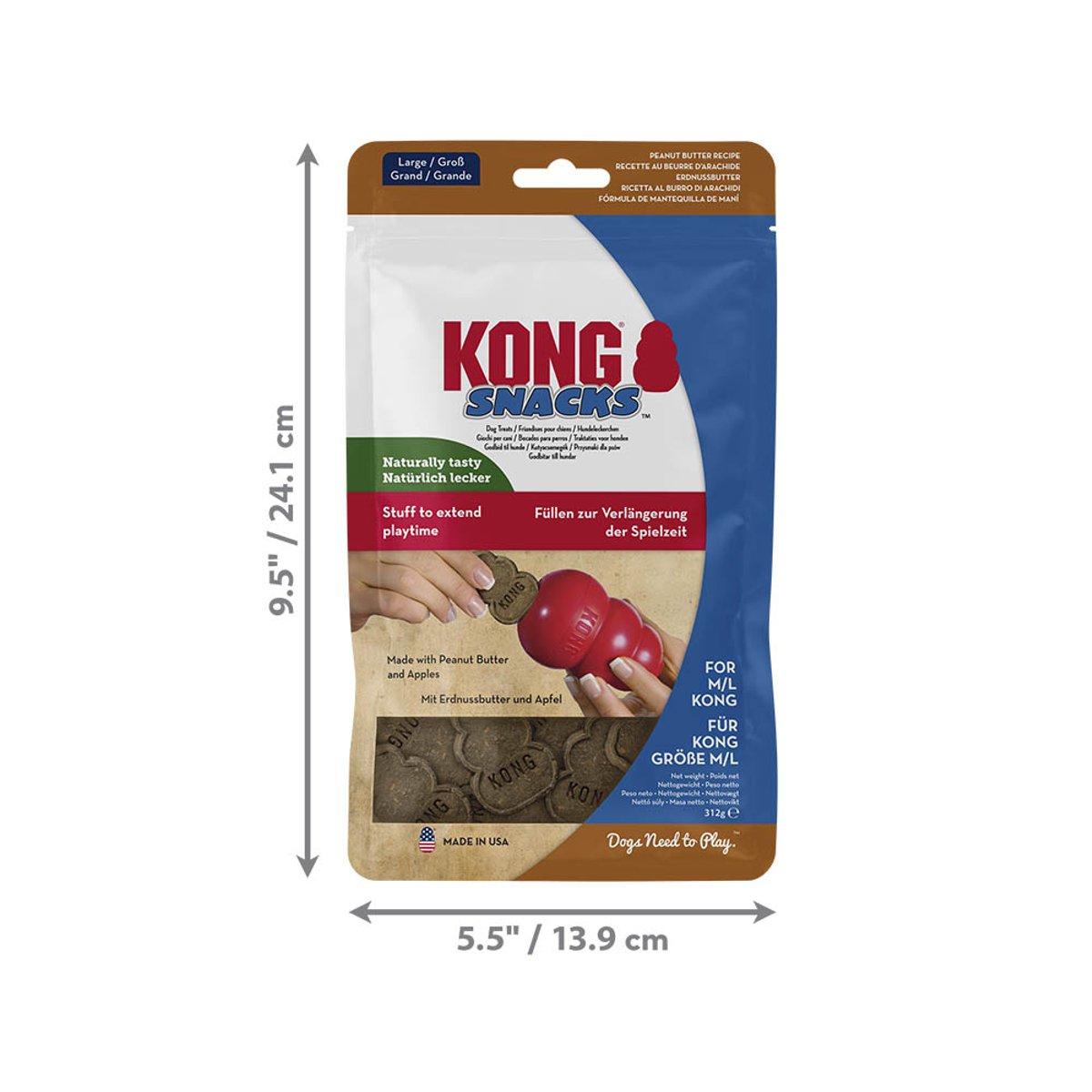 KONG Snacks Peanut Butter Lg EU