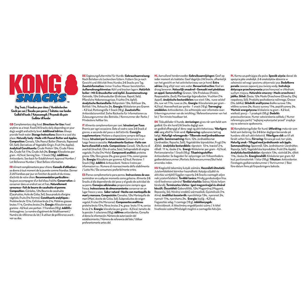 KONG Snacks Peanut Butter Lg EU