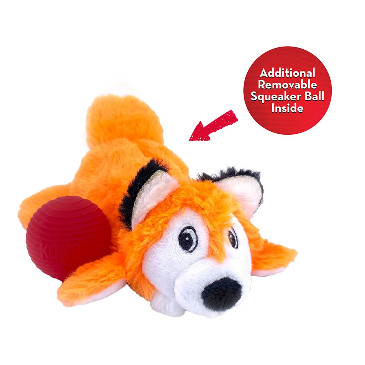 KONG igračka za pse Cozie Pocketz Fox Md EU