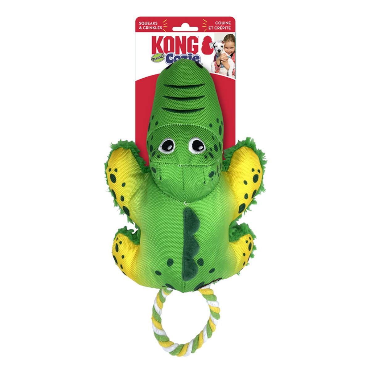 KONG igračka za pse Cozie Tuggz Alligator Md/Lg EU
