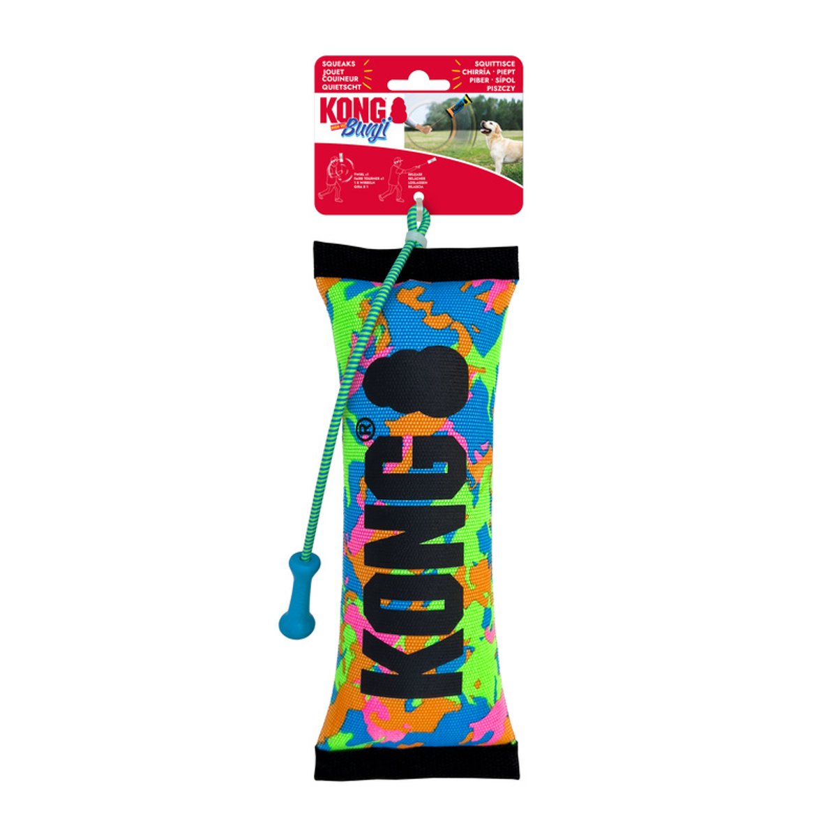 KONG igračka za pse Bunji High-Viz Bumper Medium