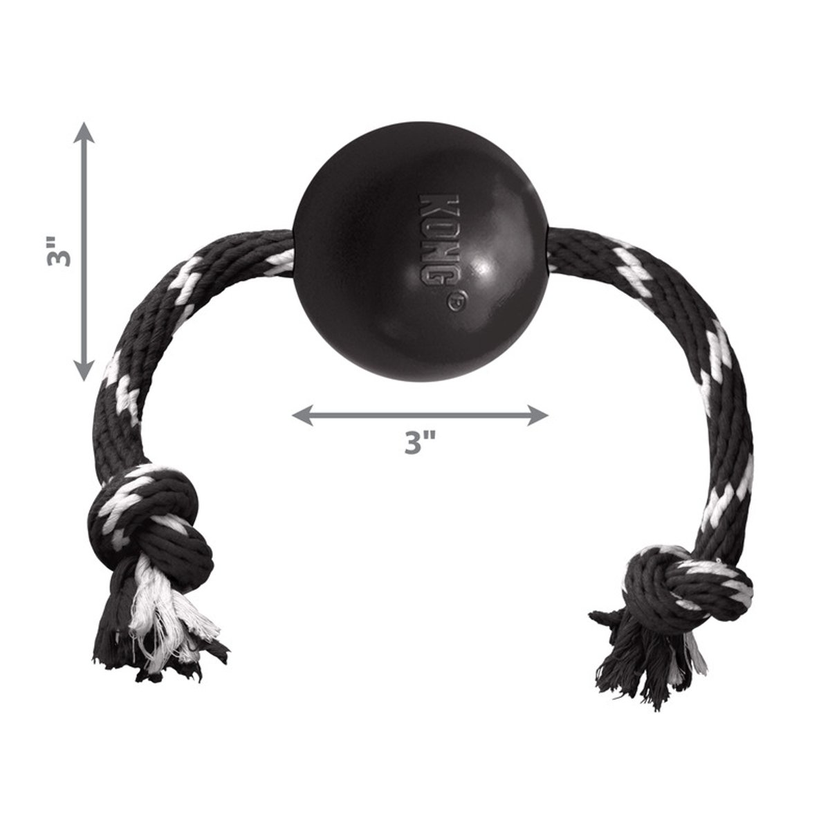 KONG Extreme Ball w/Rope L