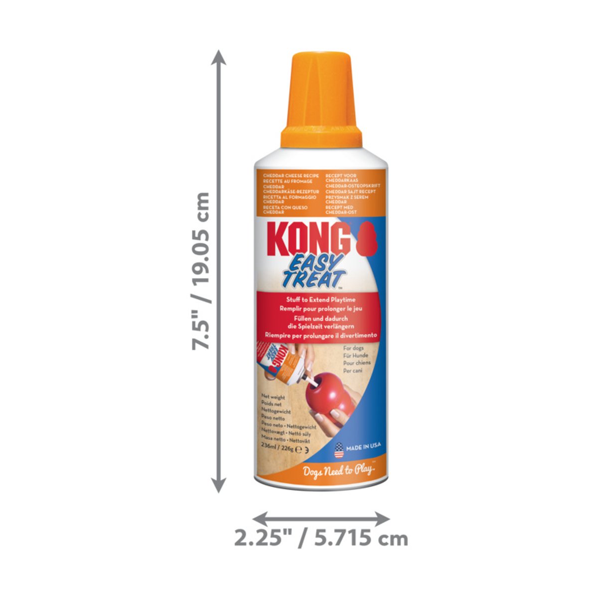 KONG EASY TREAT CHEDDAR CHEESE